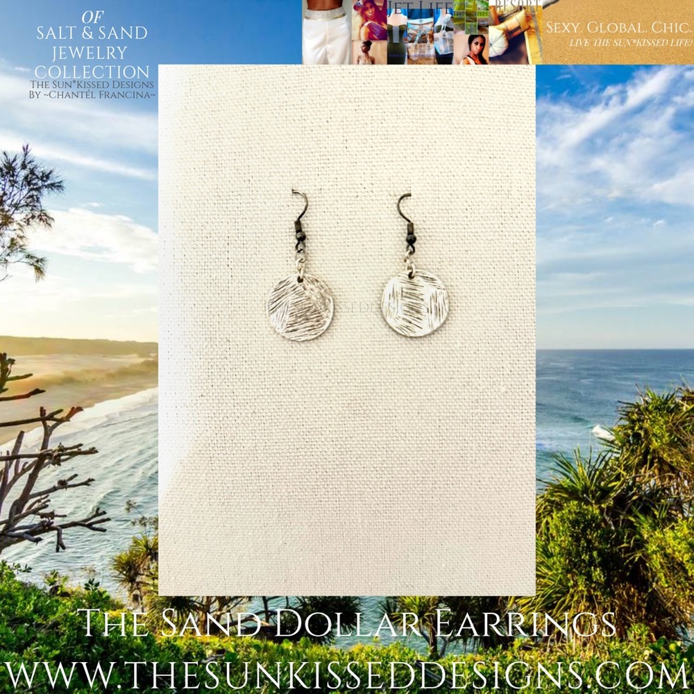 The Sand Dollar Earrings by The Sun*Kissed Designs By ~Chantél Francina~